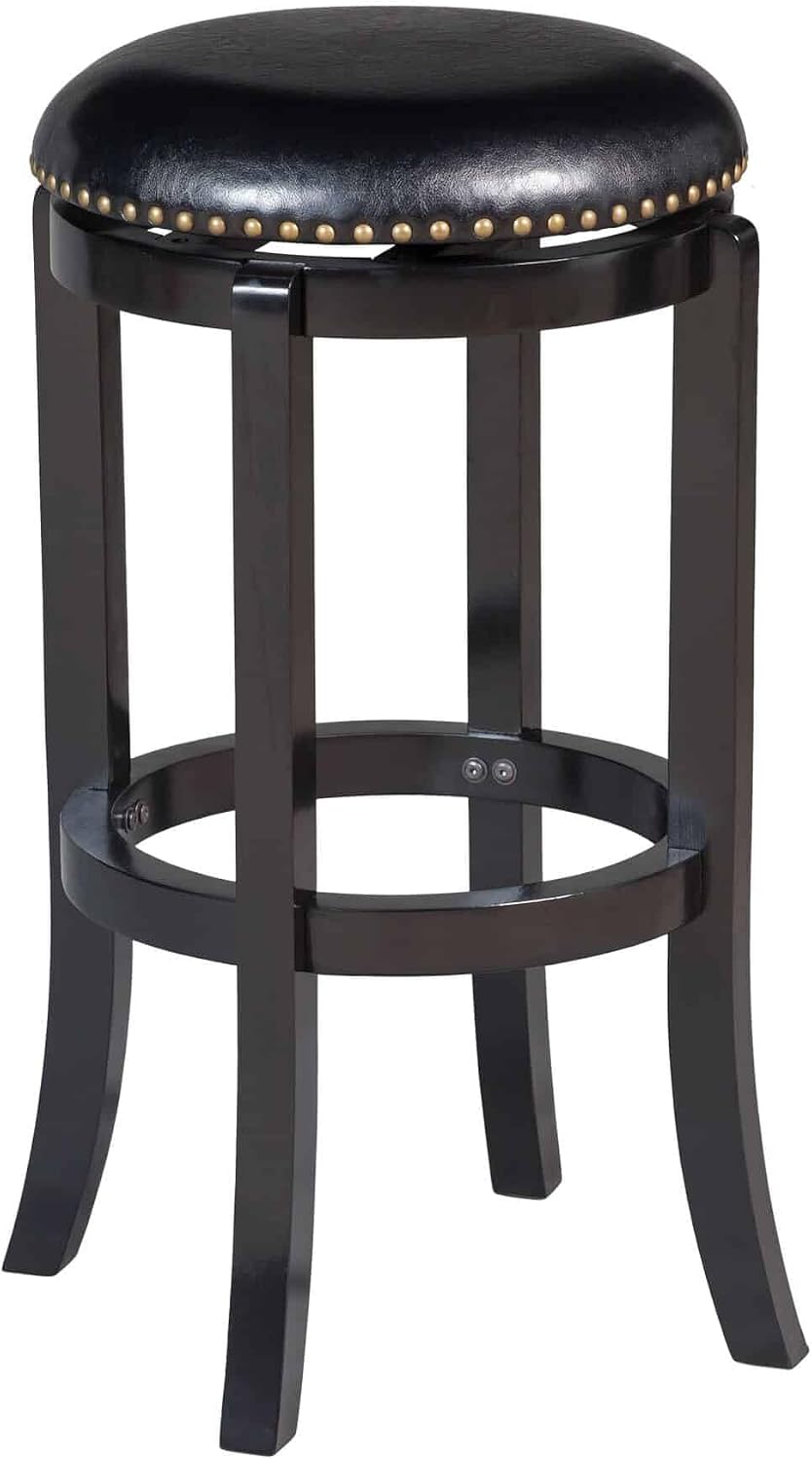 Black Cordova Swivel Bar Stool