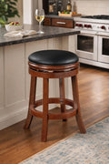 Cherry Swivel Counter Bar Stool