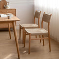 Natural Rattan Dining Chairs Set of 2