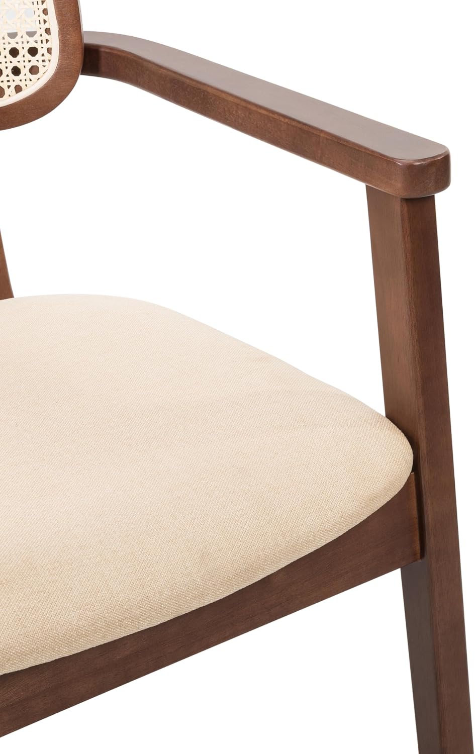 Natural Rattan Dining Armchairs Set of 2
