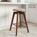 Antique Coffee Amalia Swivel Counter Stool